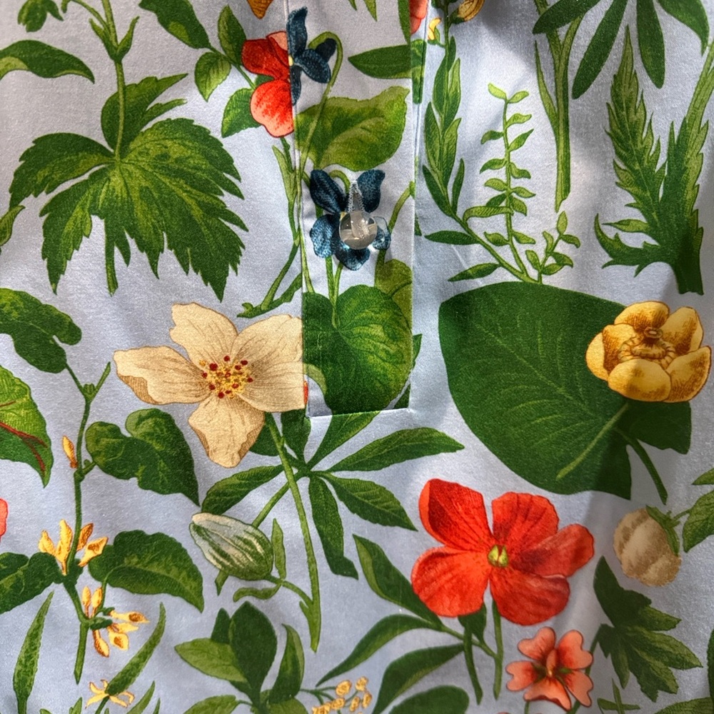 Tuckernuck Willow Popover Blouse Plus Size 3X XXXL Blooming Buds Floral Shirt - Picture 5 of 11